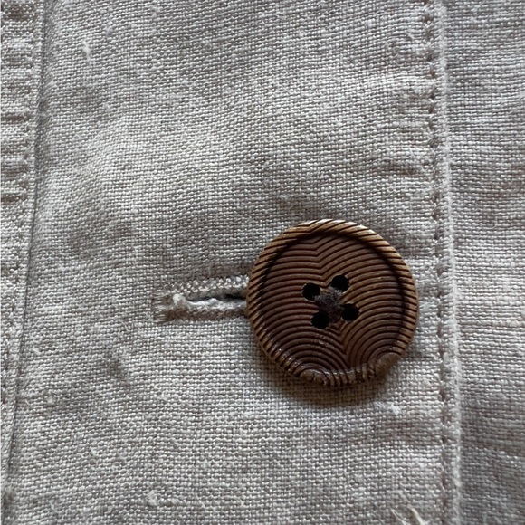 NWT Orvis Linen Jacket Women's XS Light Tan Front Pockets-Buttons Up (G4) - Picture 7 of 12